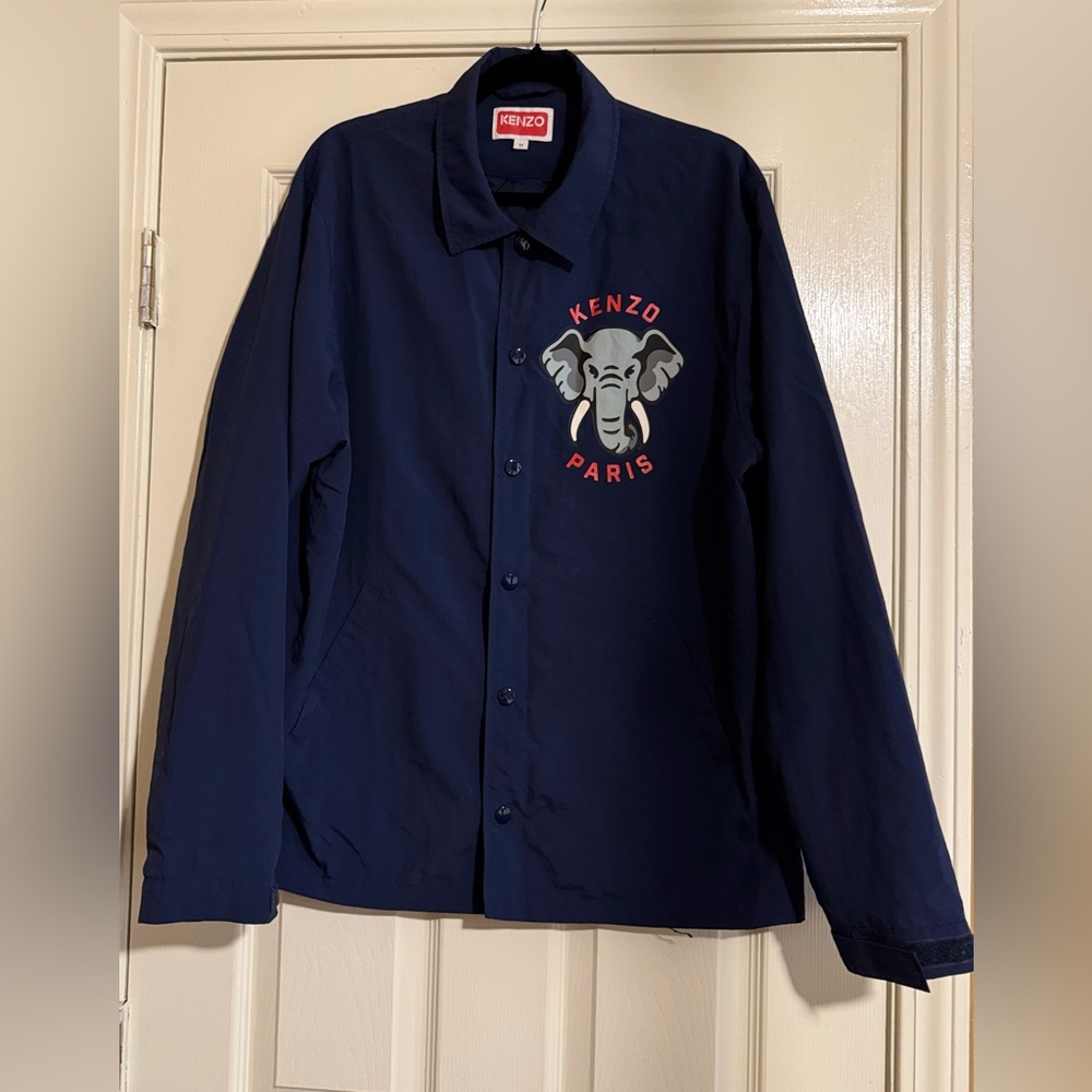EUC Kenzo Men’s  Navy Jacket with Elephant Design